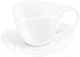 Миниатюра изображения товара Чашка с блюдцем Elan Gallery Колоранс / 540854 (белый)