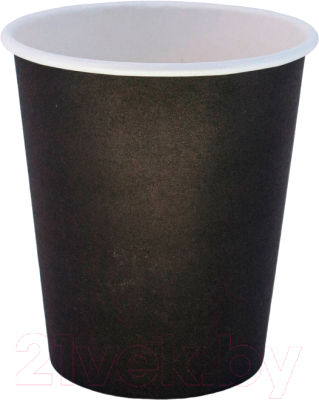 Набор бумажных стаканов Gecko Однослойный 100мл (2x50шт, черный)