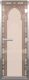 Стеклянная дверь для бани/сауны Doorwood Хамам Восточная арка 80x200 / DW02190 (бронза матовый) - 