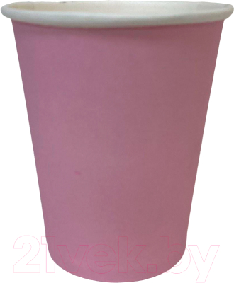 Набор бумажных стаканов Gecko Однослойный 250мл (3x40шт, розовый)