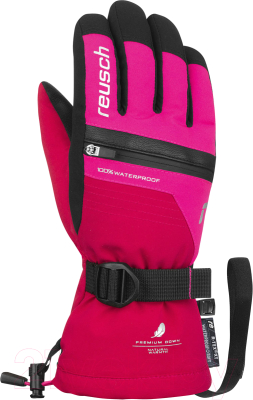 Перчатки лыжные Reusch Lando R-Tex XT Junior / 6161243-3347 (р-р 5, Cerise/Pink Glo)