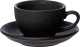 Чашка с блюдцем Corone Grafica XSY299/XSY300 / фк6925 (черный) - 