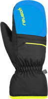 Варежки лыжные Reusch Alan Junior Mitten / 6361415-7002 (р-р 6, Blck/Bril Blu/Safety Yell) - 