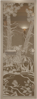 

Стеклянная дверь для бани/сауны, Хамам Мишки 70x190 / DW00625