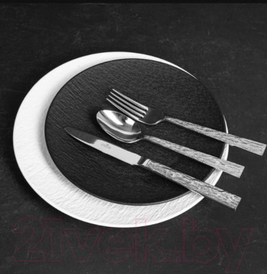 Тарелка столовая обеденная Corone Grafica XSY3264 / фк6918 (черный)