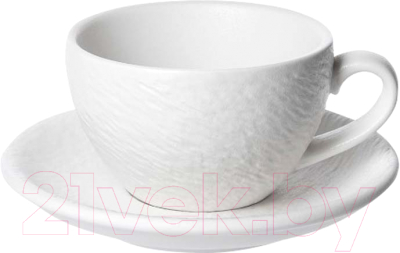 Чашка с блюдцем Corone Grafica XSY412/XSY413 / фк6955 (белый)