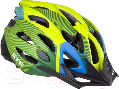 Защитный шлем STG MV29-A / Х89038 (M, салатовый/синий/черный)