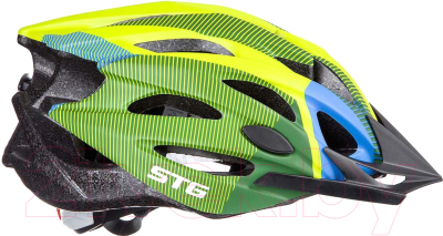 Защитный шлем STG MV29-A / Х89038 (M, салатовый/синий/черный)