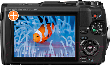 Компактный фотоаппарат Olympus TG-5 + Tough Adventure Kit / V104190RE020 (черный)