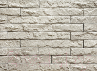 Декоративный камень бетонный РокСтоун Мрамор узкий 1100П (белый)
