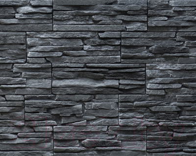 Декоративный камень бетонный РокСтоун Медвежья кожа 1419П (черный пепел)