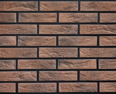 Декоративный камень бетонный РокСтоун Кирпич декоративный 1613П (бордовый)