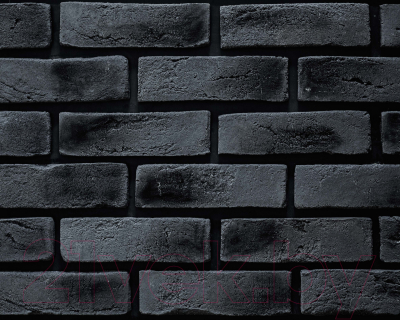 Декоративный камень бетонный РокСтоун Кирпич флорентийский 2417П (черный магнезит)