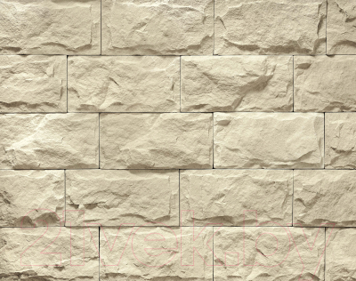 Декоративный камень бетонный РокСтоун Мрамор широкий 2501П (светло-бежевый)
