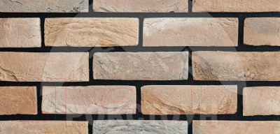 Декоративный камень бетонный РокСтоун Кирпич античный 3030П (трюфель)