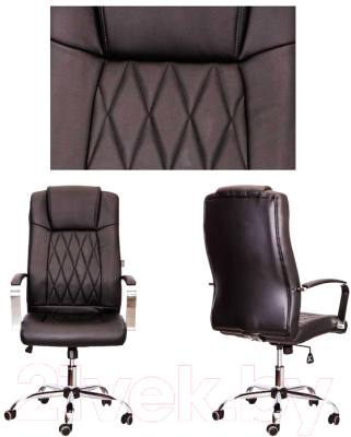 Кресло офисное Седия Teodor Chrome Eco (коричневый)