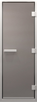 Стеклянная дверь для бани/сауны Doorwood Хамам 70x190 / DW02429 (сатин) - 