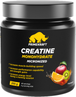 Креатин Prime Kraft Kraft Monohydrate Micronized (200г, фруктовый пунш, банка) - 