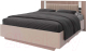 Двуспальная кровать Мебель-КМК 1600 Харди КМК 0965.7 (капучино/ SAT 13 капучино/Fiore Mink) - 