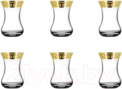 Набор стаканов для горячих напитков Promsiz EAV03-381/S/Z/6/I (греческий узор)