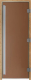 Стеклянная дверь для бани/сауны Doorwood Престиж Pro 70x190 / DW03218 (бронза матовый) - 