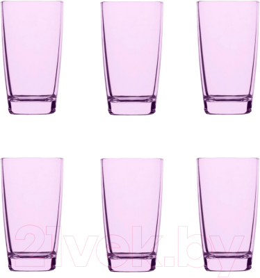 Набор стаканов Promsiz (O)V/F-1341/S/Z/6/I (глянцевая радуга фиолетовый)