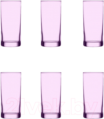Набор стаканов Promsiz (O)V/F-402/S/Z/6/I (глянцевая радуга фиолетовый)
