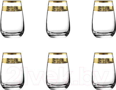 Набор стаканов Promsiz TAV326-2069/S/Z/6/I (золотая ветвь)