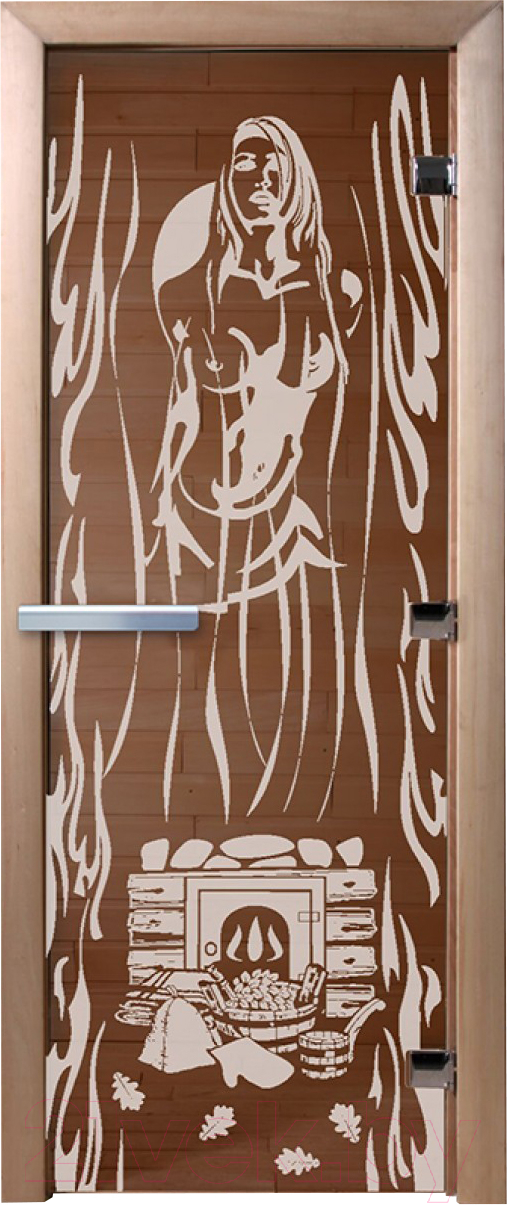 Стеклянная дверь для бани/сауны Doorwood Горячий пар 70x190 / DW01341