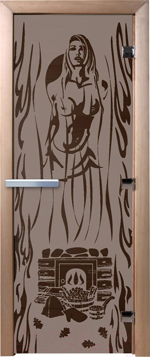 Стеклянная дверь для бани/сауны Doorwood Горячий пар 70x190 / DW02833