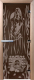 Стеклянная дверь для бани/сауны Doorwood Горячий пар 70x190 / DW03492 (графит) - 