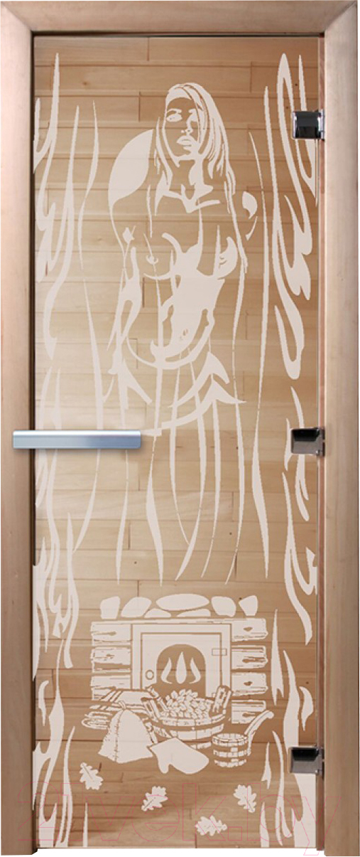 Стеклянная дверь для бани/сауны Doorwood Горячий пар 70x190 / DW01516