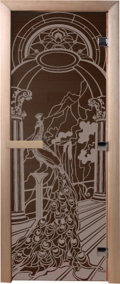 Стеклянная дверь для бани/сауны Doorwood Жар-птица 70x190 / DW02924