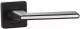 Ручка дверная Vantage V51BL-2 AL (черный/белый глянец) - 