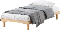 Односпальная кровать Домаклево Канапе 80x190 (береза/натуральный) - 
