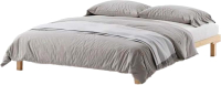 Полуторная кровать Домаклево Канапе 120x190 (береза/натуральный) - 