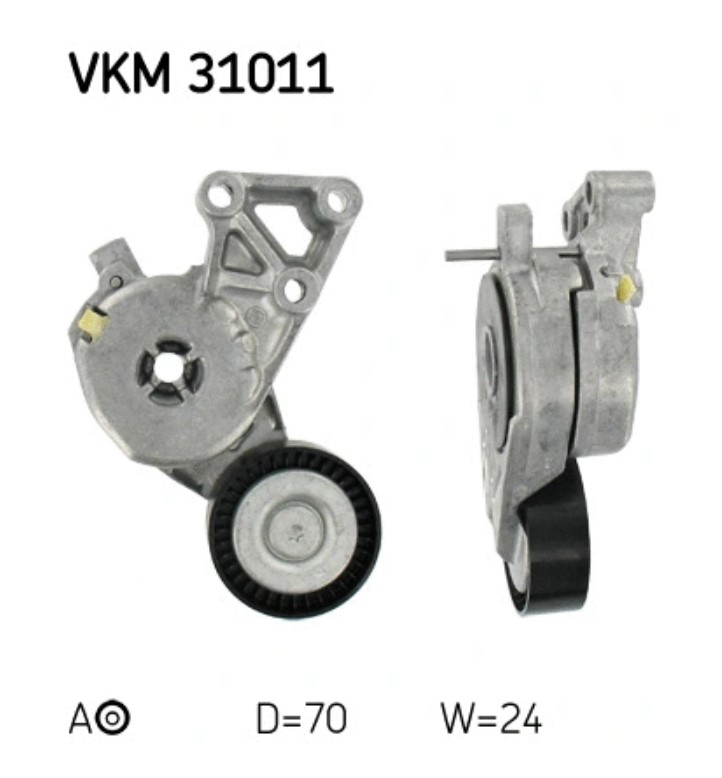 Натяжитель ремня генератора SKF VKM31011 — фото 2