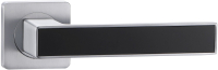 Ручка дверная Vantage V52L-2 AL (матовый хром/черный глянец) - 