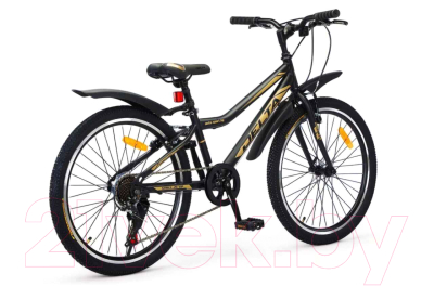 Детский велосипед DeltA Street 24 2401 (12, черный/золото)