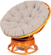 Кресло садовое Мир Ротанга Papasan 23/01В (коньяк/какао) - 
