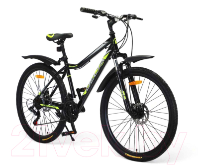 Велосипед DeltA Street 27,5 2701 (16, черный/зеленый)