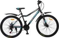 Велосипед DeltA Street 27.5 2701 (16, черный/синий) - 