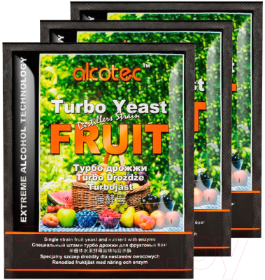 Дрожжи Alcotec Fruit Turbo (3x60г)