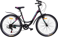 Велосипед DeltA Butterfly 26 2607 (16, черный/розовый) - 