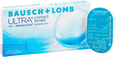 Комплект контактных линз Ultra Bausch Sph-1.25 R8.5 (6шт)