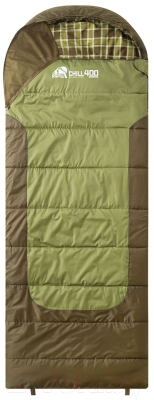 Спальный мешок RSP Outdoor Chill 400 / SB-СH-2Х200-GNBR-L (зеленый/коричневый)
