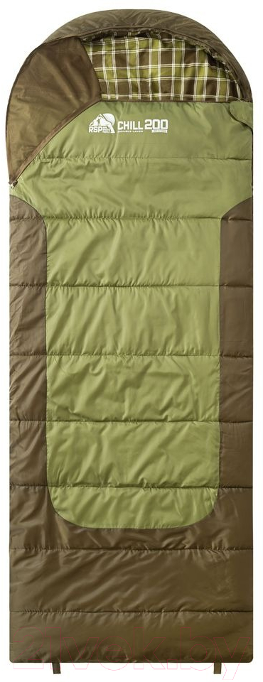 Спальный мешок RSP Outdoor Chill 200 / SB-СH-2Х100-GNBR-R (зеленый/коричневый) — фото 3