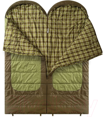 Спальный мешок RSP Outdoor Chill 200 / SB-СH-2Х100-GNBR-L (зеленый/коричневый)