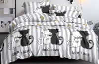 Комплект постельного белья PANDORA №10223 2.0 с европростыней (полисатин) - 