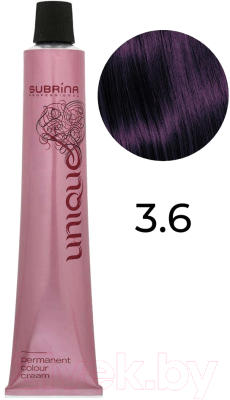 Крем-краска для волос Subrina Professional Colour Unique 3/6 (100мл, темно-коричневый интенсивно-фиолетовый)